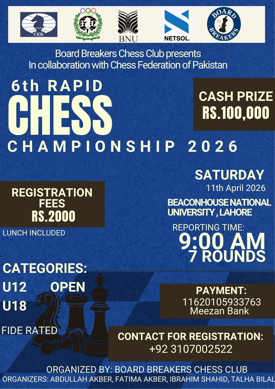 6th Rapid Chess Championship 2026